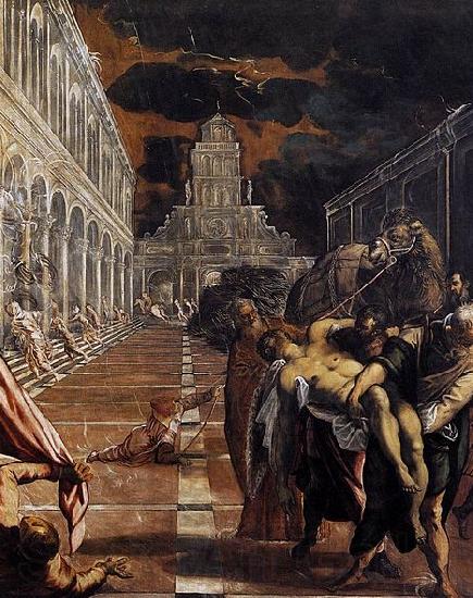 Jacopo Tintoretto Bergung des Leichnams des France oil painting art